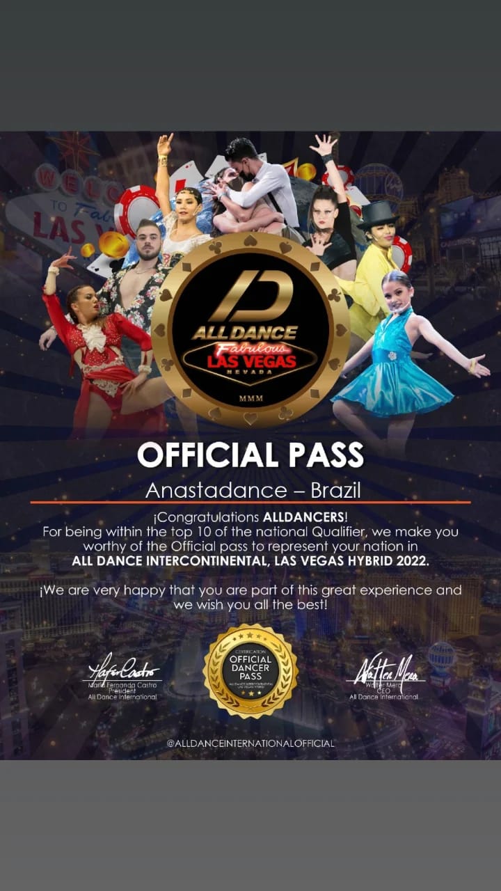 Anastadance se classificou para Campeonato que acontecerá em Las Vegas