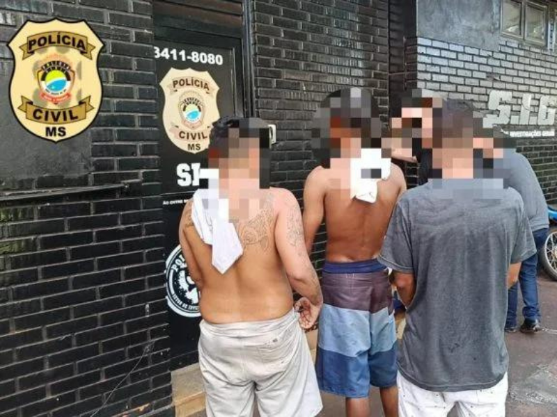 Três homens foram presos na operação