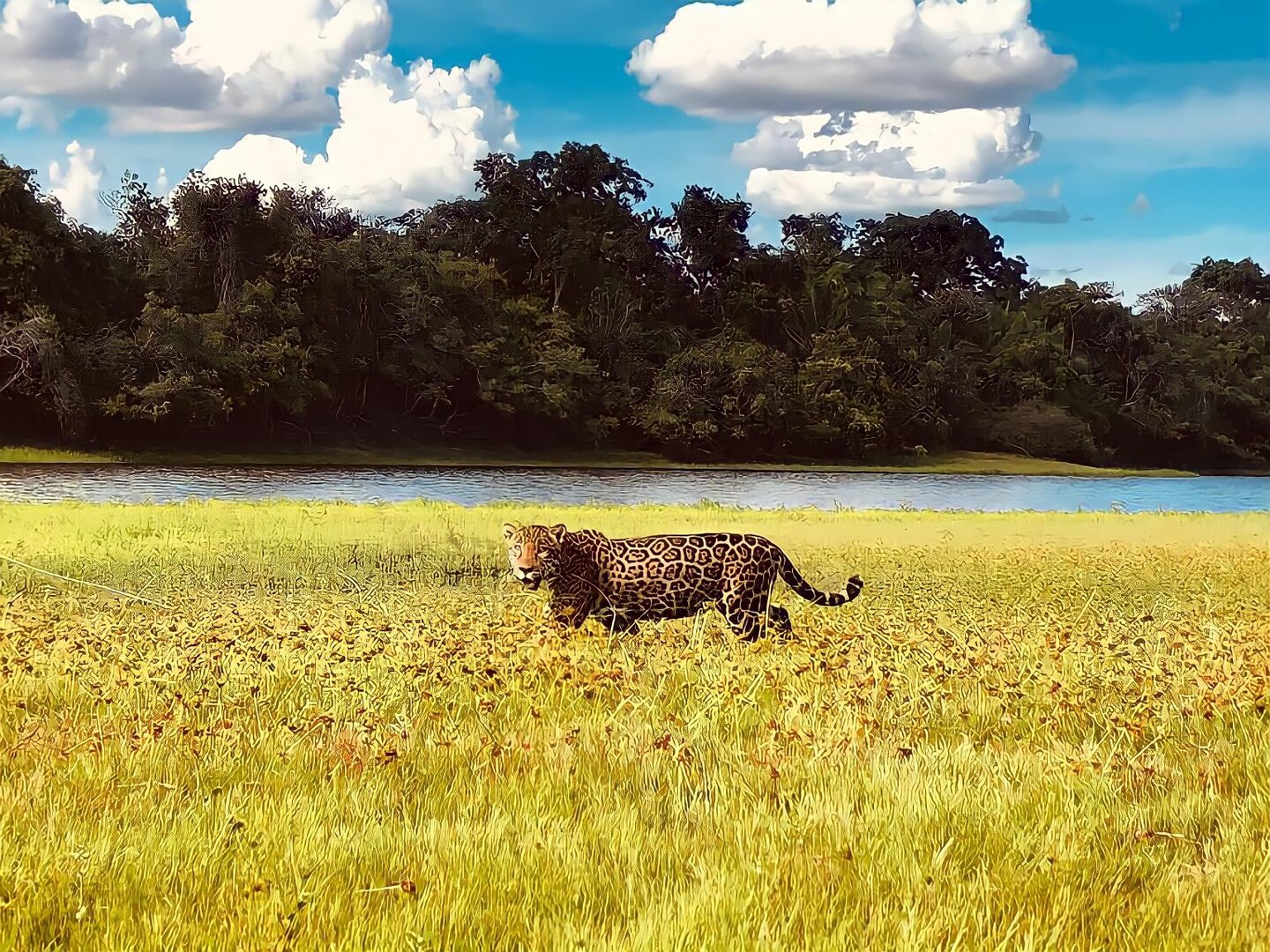 Matí nas gravações no Pantanal (Foto Gabriel Choin)