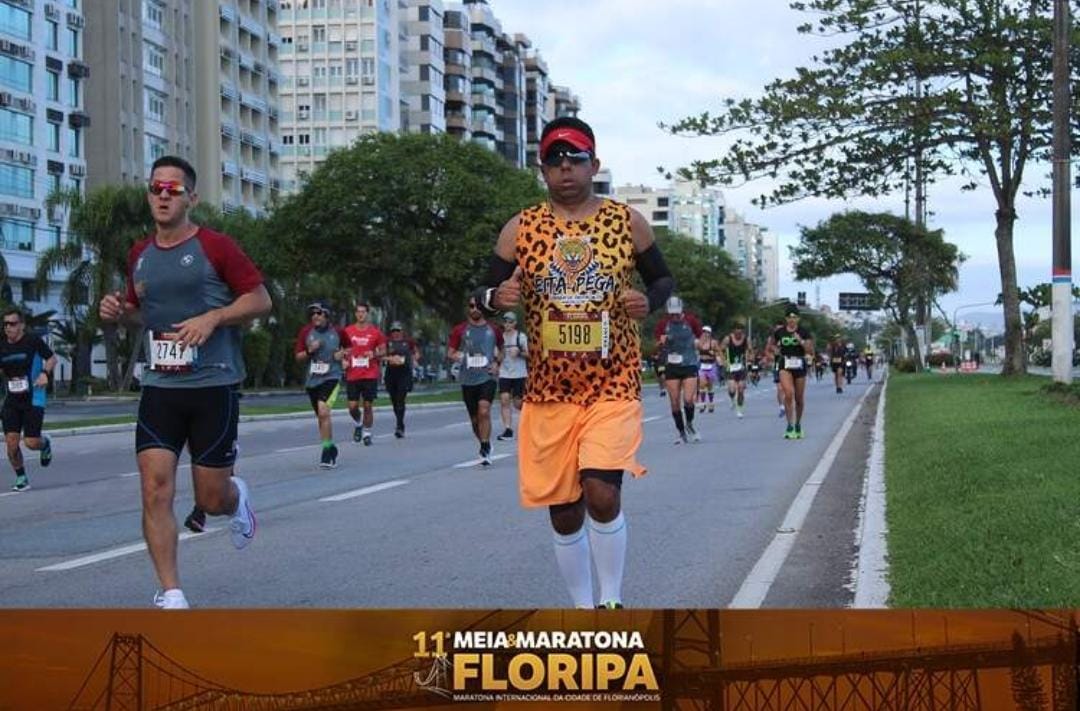 Claiton durante a corrida