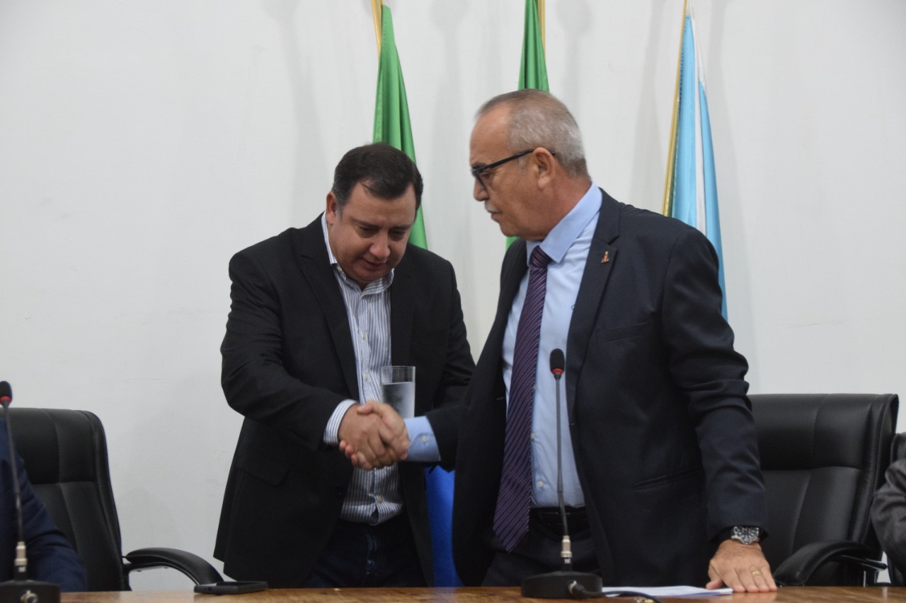Nilson e o prefeito Odilon