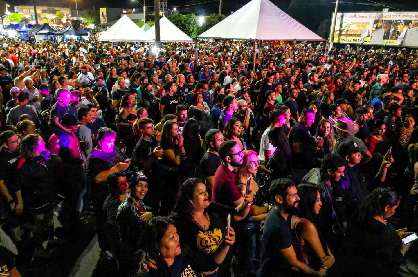 O Público cantou junto com cada banda, todo o repertório