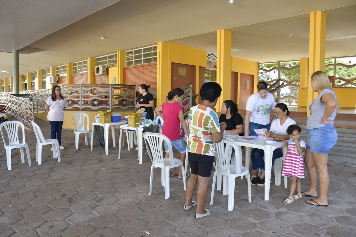 Vacinação na estação