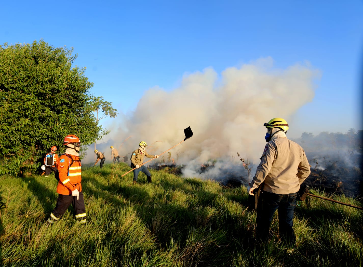 Alunos do corpo de Bombeiros passam por treinamento de combate Foto Saul Schramm9