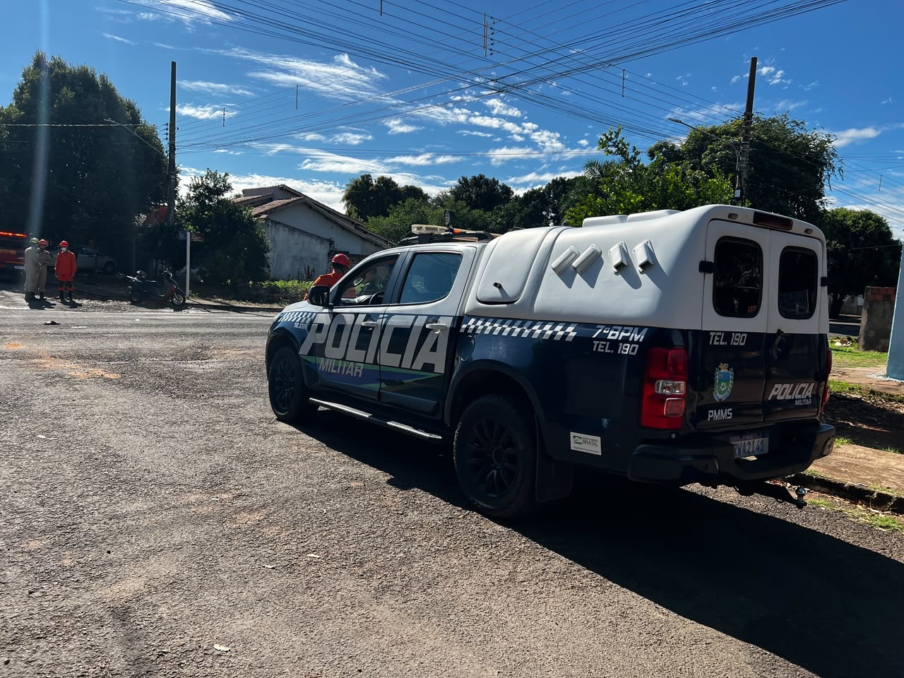 Motociclista fica ferido após colisão com caminhonete em Aquidauana2