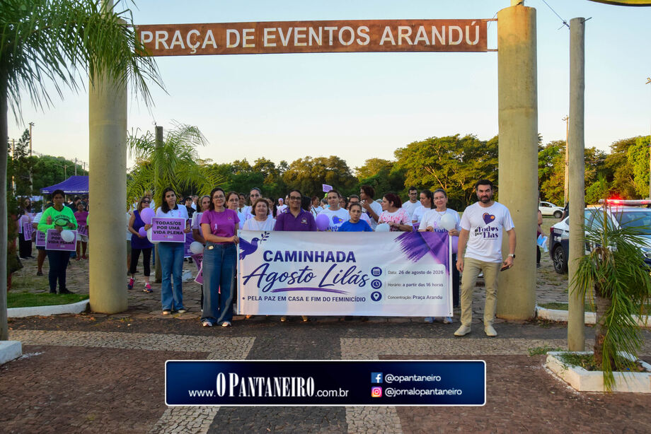 Caminhada pelo fim do feminicídio mobiliza população em Anastácio2