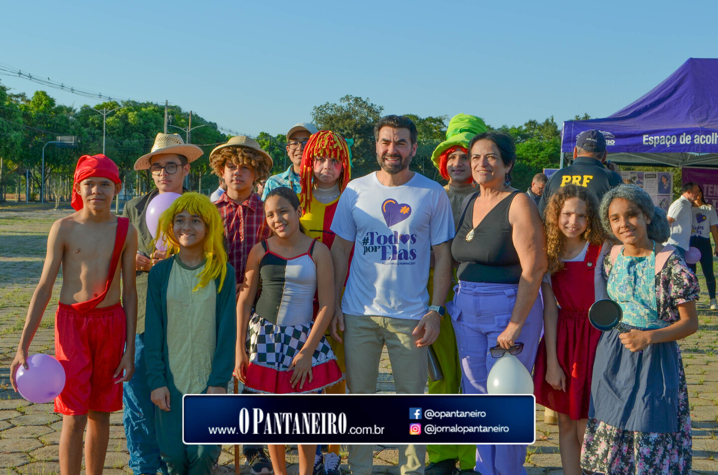 Caminhada pelo fim do feminicídio mobiliza população em Anastácio4