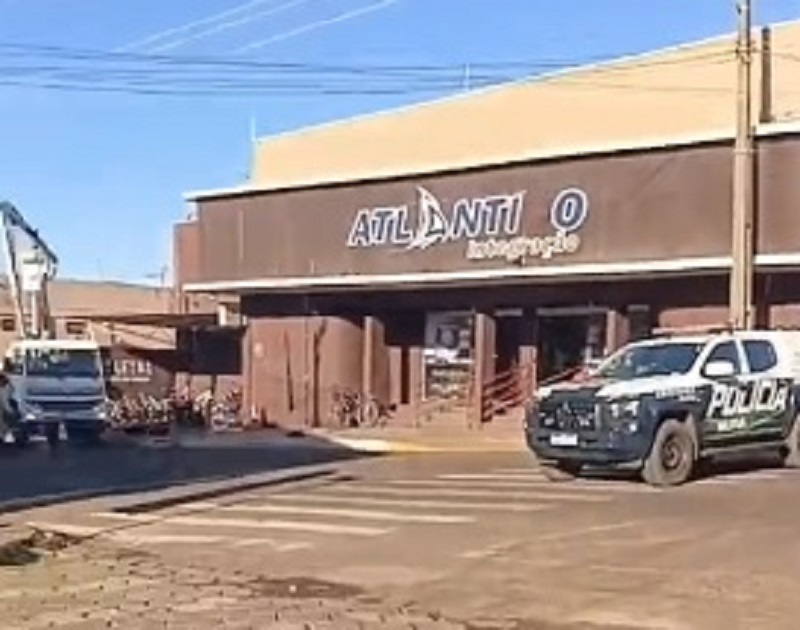 Manutenção na rede elétrica interdita trecho de avenida em Anastácio3